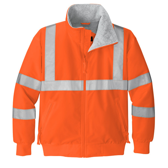 Port Authority® Enhanced Visibility Challenger™ Jacket Reflective Taping SRJ754 Orange Front